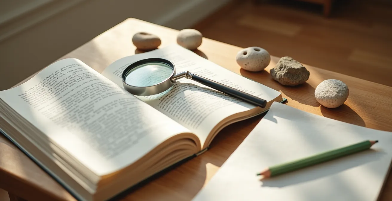 Carefully arranged learning materials creating an inviting exploration space for children